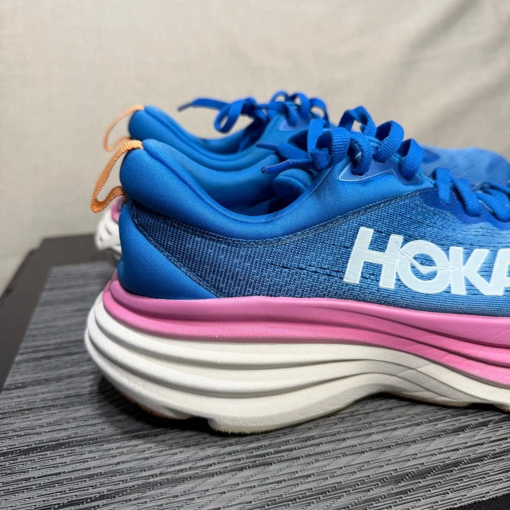 Hoka One Bondi 8 Shoes - Womens 10 - Blue Running 1127952 CSAA Comfort